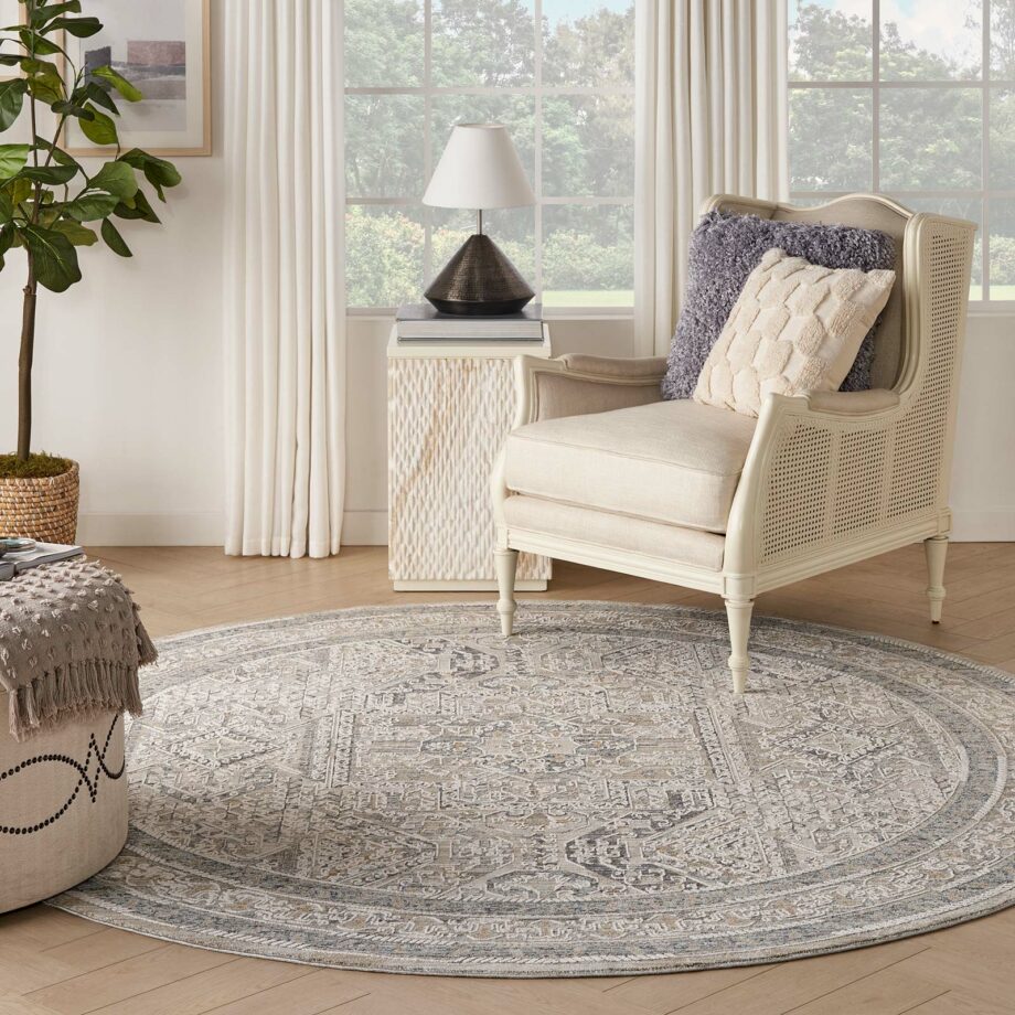 Nourison rug Lynx LNX01 IVGBL IVORY GREY BLUE 8xRND 099446082190 interior 3