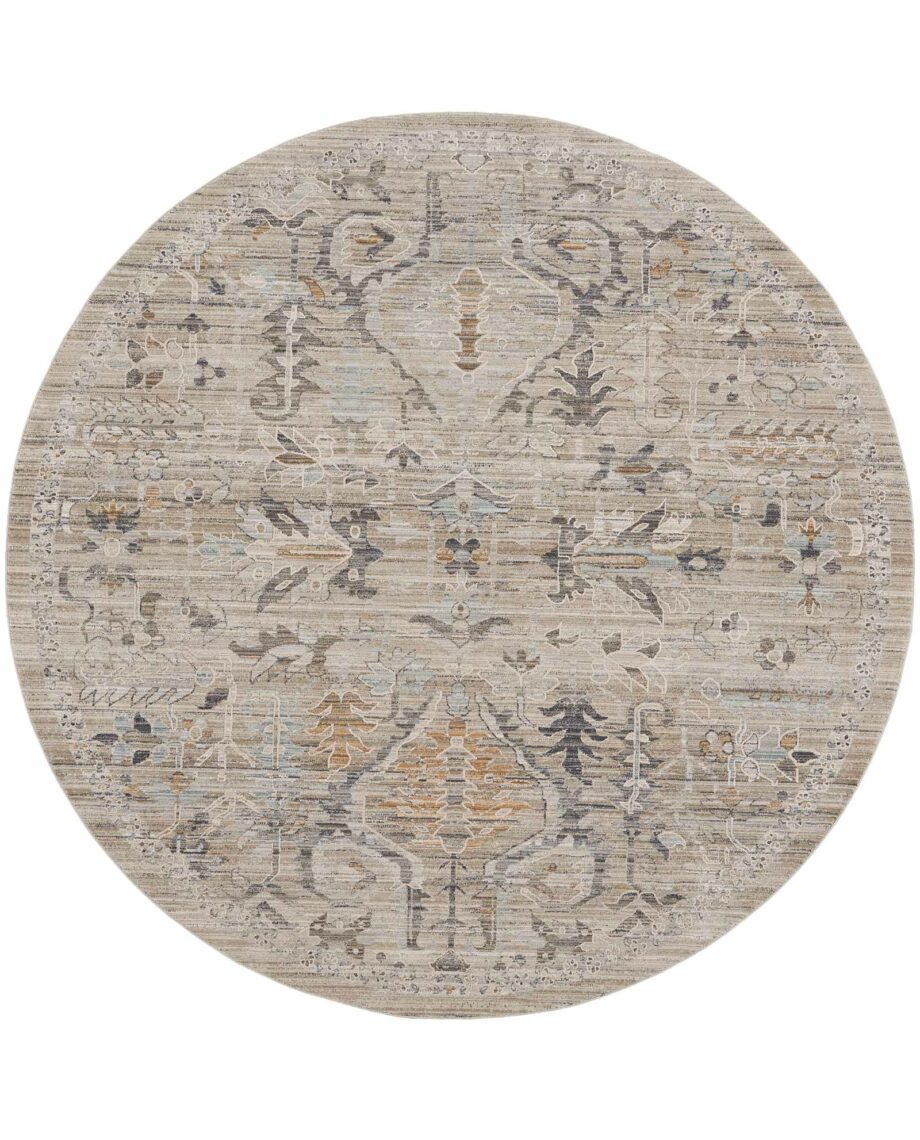 Nourison rug Lynx LNX02 IVTAU IVORY TAUPE 8xRND 099446083258