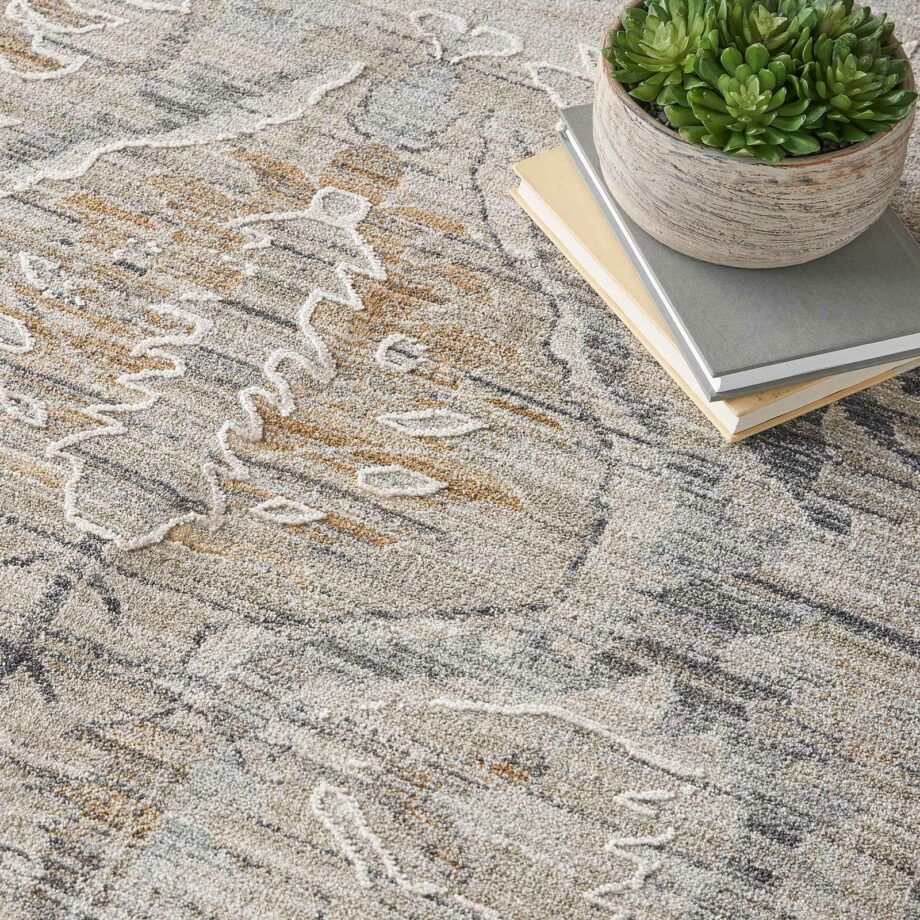 Nourison rug Lynx LNX02 IVTAU IVORY TAUPE 8xRND 099446083258 interior 2