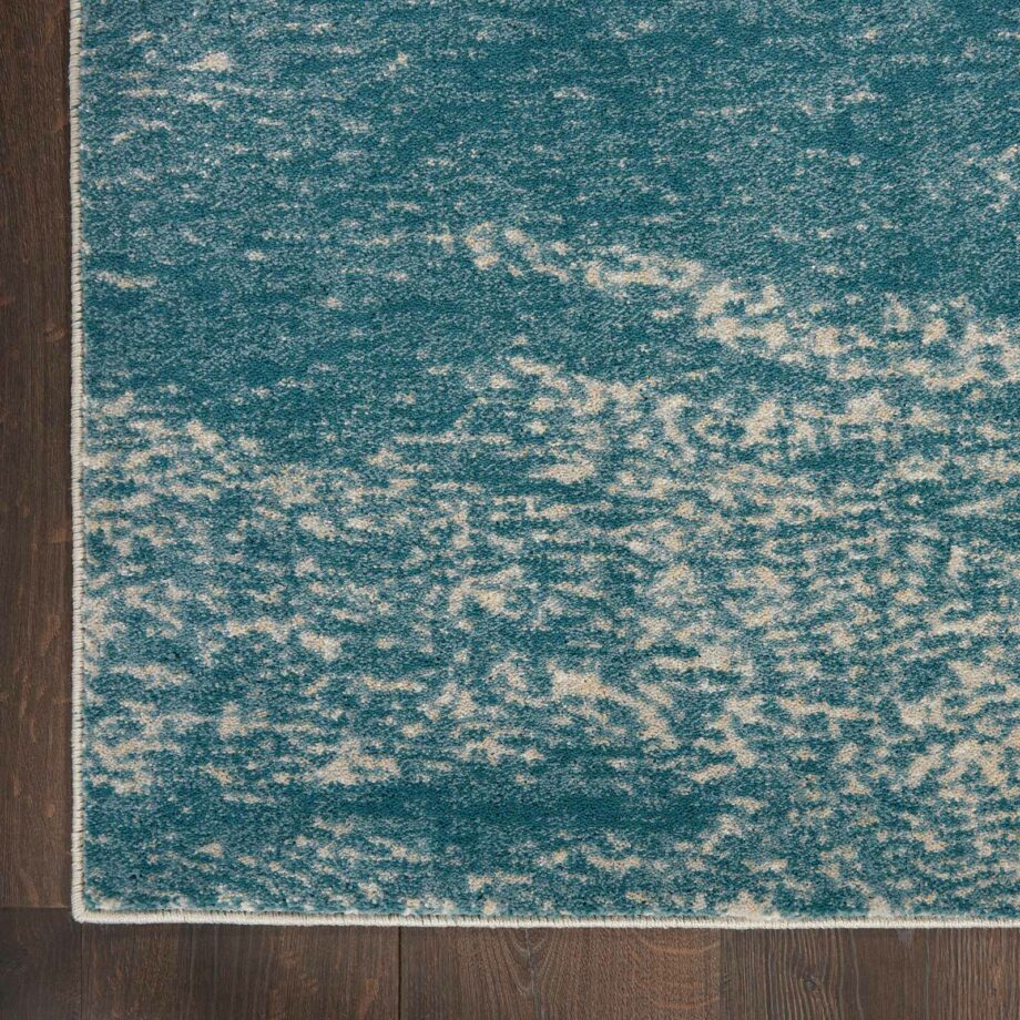 Nourison rug Maxell MAE06 IVTL IVORY TEAL 5X7 099446880437 CR