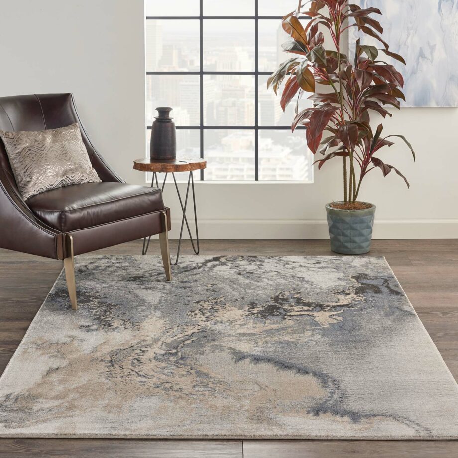 Nourison rug Maxell MAE08 GREY 6x9 099446760548 interior 1 C