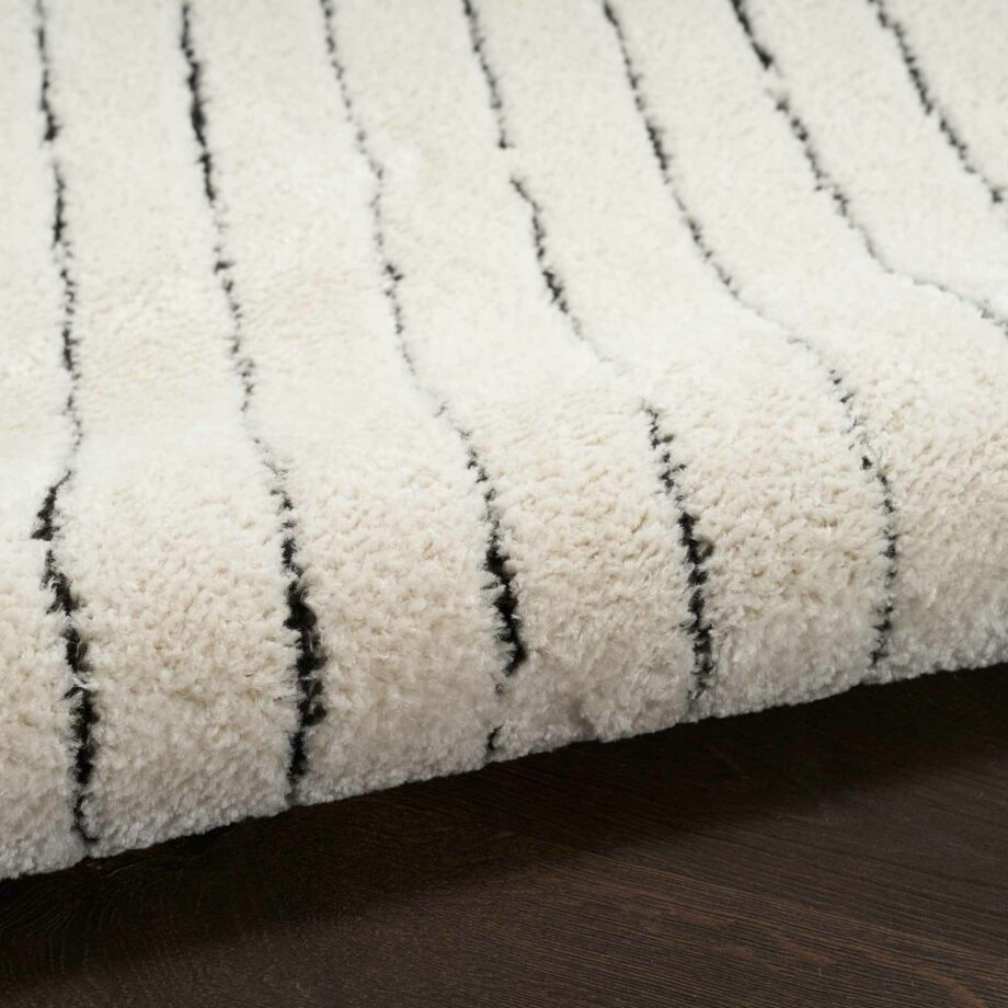 Nourison rug Modern Comfort MNC01 IVBLK IVORY BLACK 5x7 099446902139 TX01