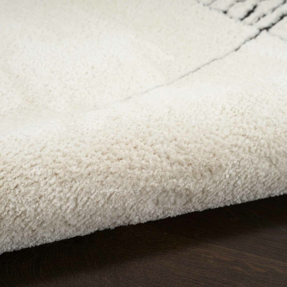 Nourison rug Modern Comfort MNC02 IVBLK IVORY BLACK 5x7 099446902146 TX01