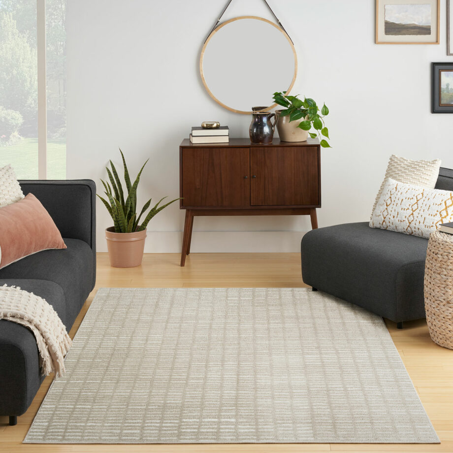 Nourison rug Modern Comfort MNC03 GRYIV GREY IVORY 5x7 099446902177 interior 4