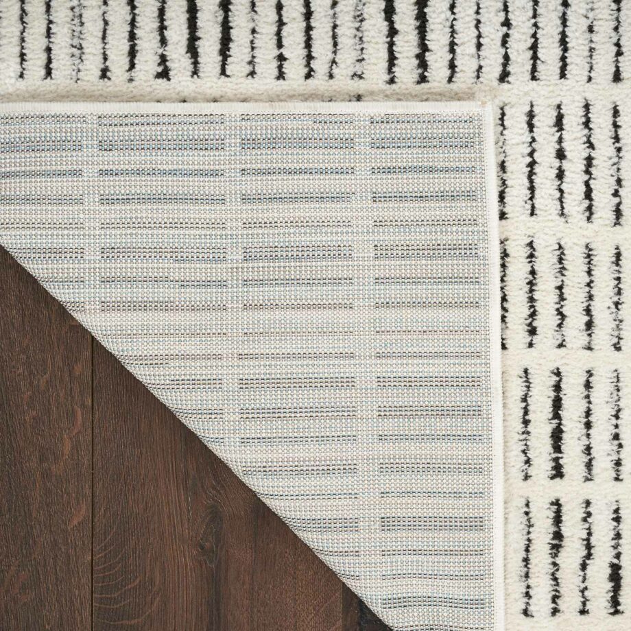 Nourison rug Modern Comfort MNC03 IVBLK IVORY BLACK 5x7 099446902153 CRB