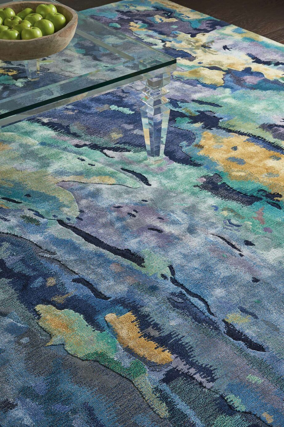 Nourison rug Prismatic PRS09 SILBL 8X10 099446354525 interior1