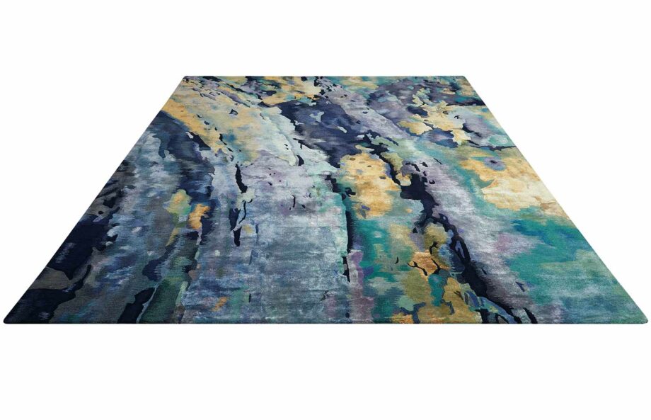 Nourison rug Prismatic PRS09 SILBL 8x10 099446354525 FL01