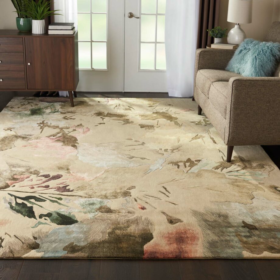 Nourison rug Prismatic PRS15 BGMTC 8x10 099446471031 interior 1