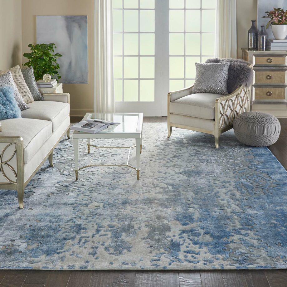 Nourison rug Prismatic PRS17 DENIM 9x12 099446471192 interior 9 C