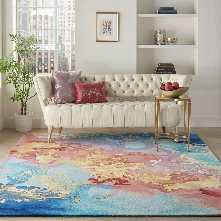Nourison rug Prismatic PRS18 MULTI 8X10 099446783356 interior 1