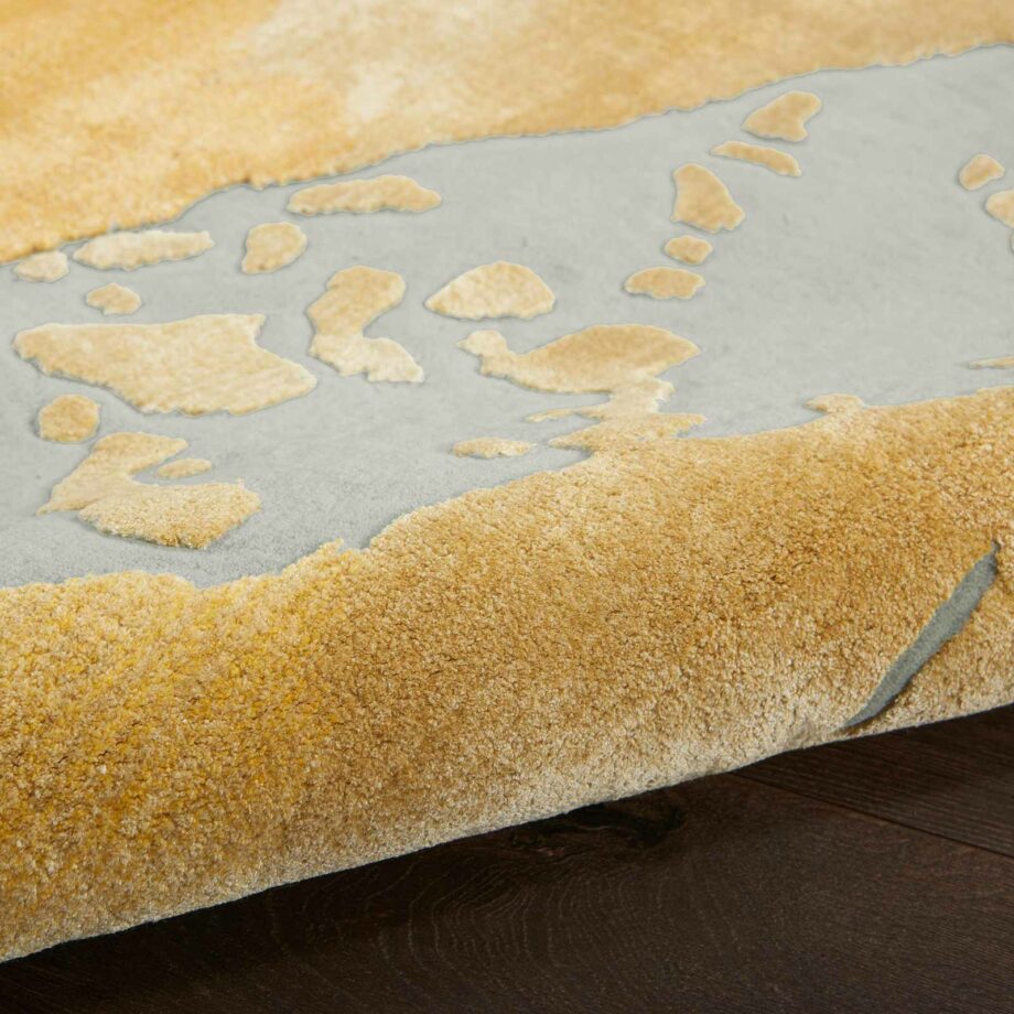 Nourison rug Prismatic PRS19 GRYGD GREY GOLD 8x10 099446814265 TX01