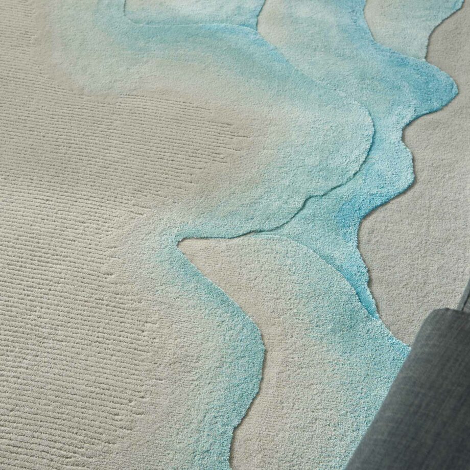 Nourison rug Prismatic PRS22 SMSBL SEA MIST BLUE 8X10 099446862471 interior 2