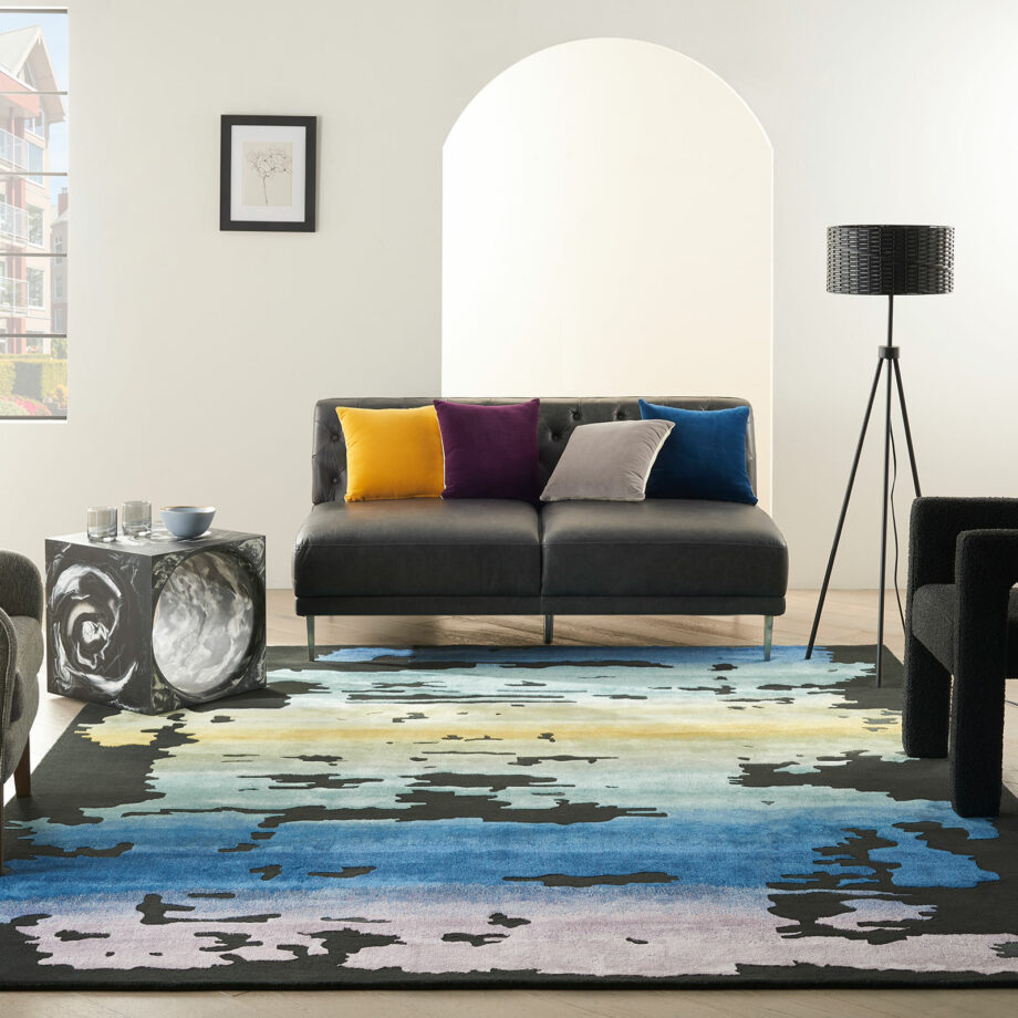 Nourison rug Prismatic PRS23 BKMTC BLACK MULTICOLOR 8X10 099446862488 interior 3
