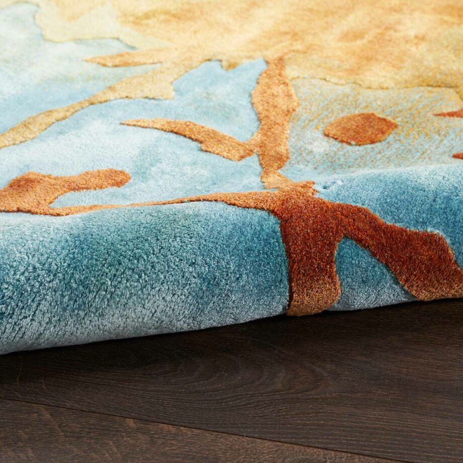 Nourison rug Prismatic PRS29 GLDMT GOLD MULTICOLOR 8x10 099446891914 TX01