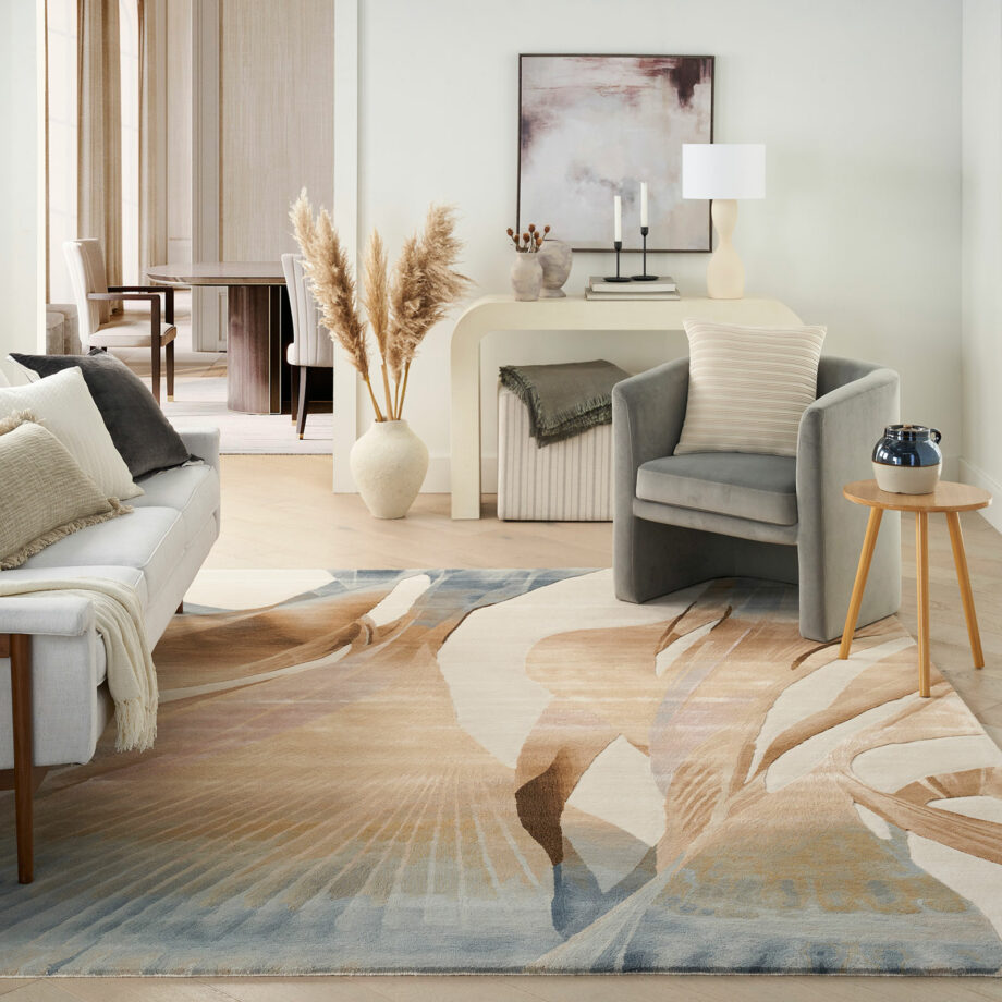 Nourison rug Prismatic PRS35 SAND 8X10 099446160393 interior 3