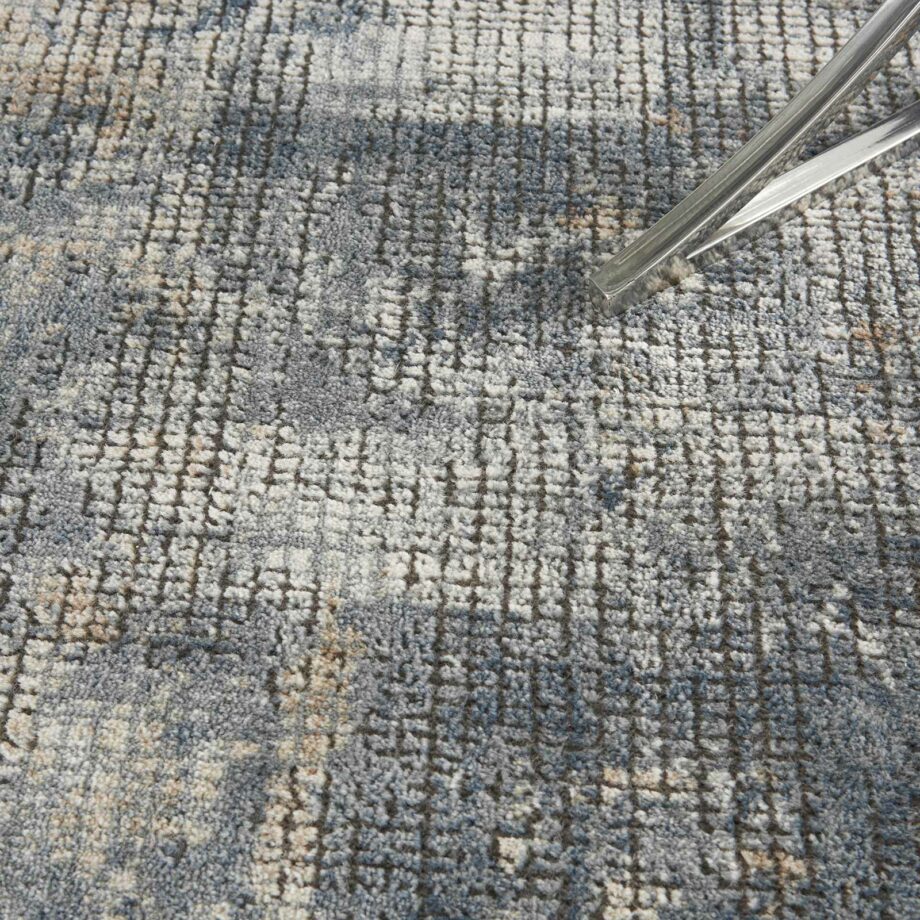 Nourison rug Quarry QUA02 BLBGE BLUE BEIGE 5x7 099446746207 interior 2