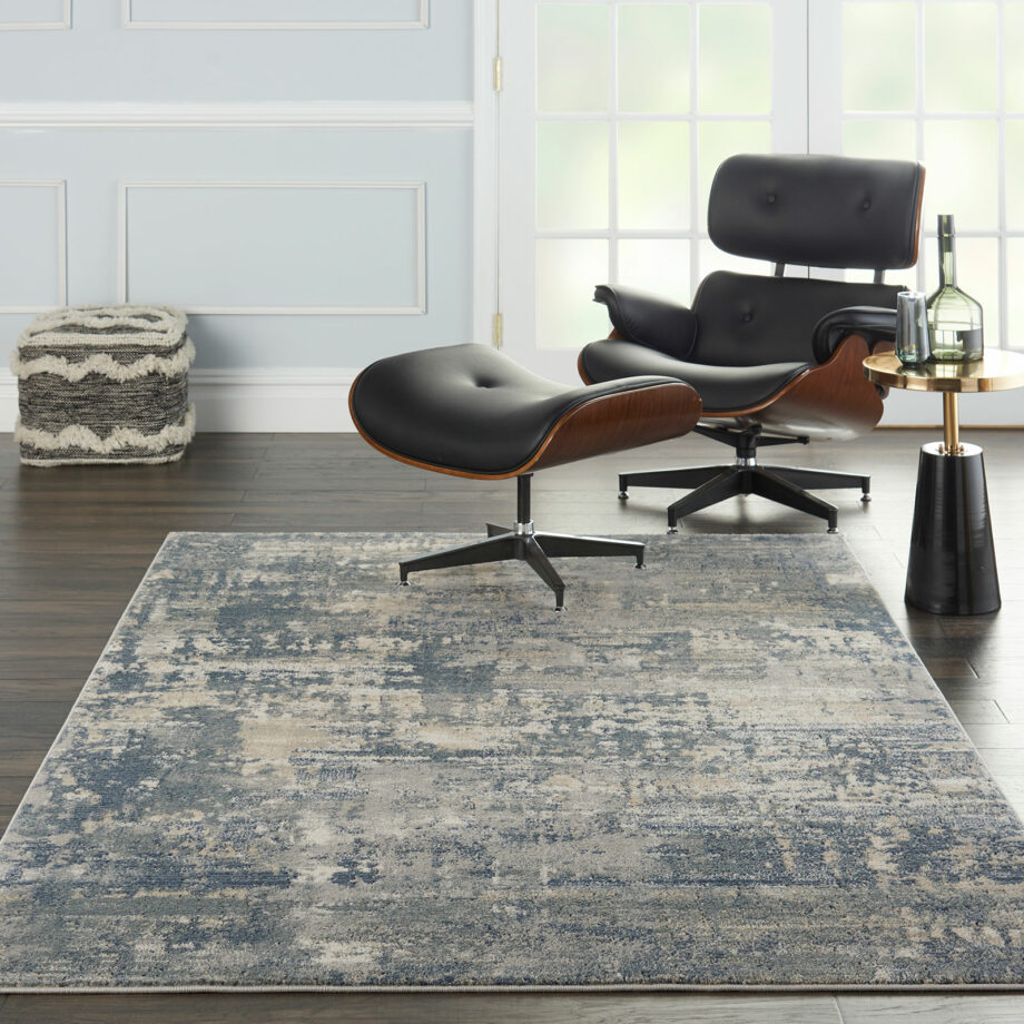 Nourison rug Quarry QUA04 GRYBG GREY BEIGE 5x7 099446746221 interior 1