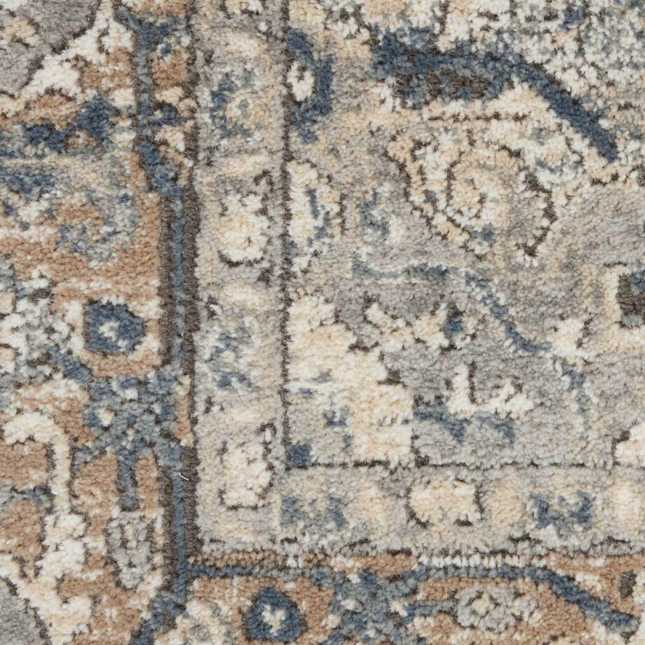 Nourison rug Quarry QUA05 IVGRY IVORY GREY 5x7 099446746276 swatch