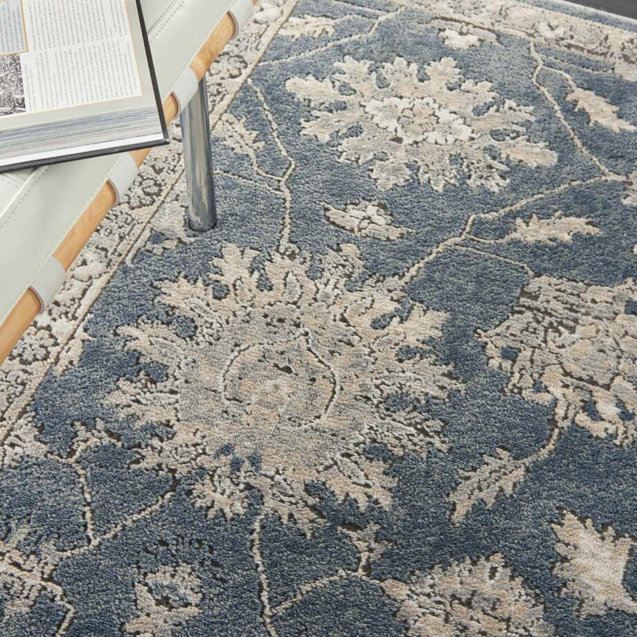 Nourison rug Quarry QUA06 BLBGE BLUE BEIGE 5x7 099446746290 interior 2