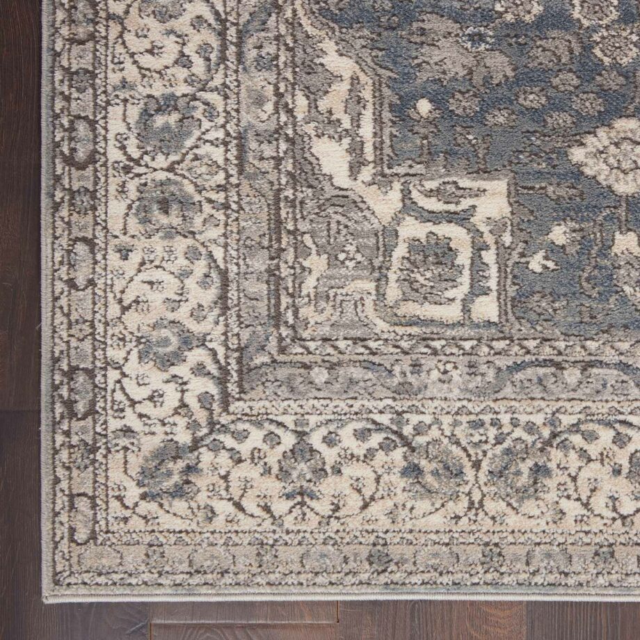 Nourison rug Quarry QUA07 GRYIV GREY IVORY 5x7 099446746306 CR