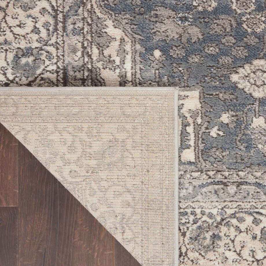 Nourison rug Quarry QUA07 GRYIV GREY IVORY 5x7 099446746306 CRB