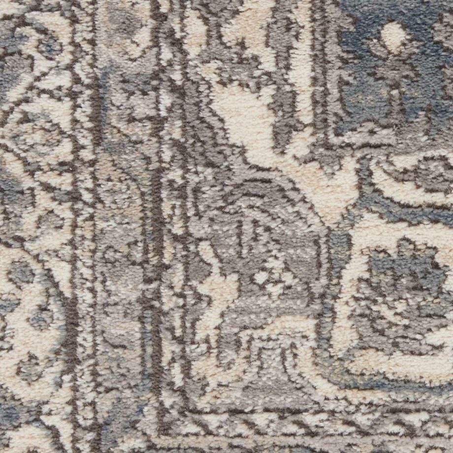 Nourison rug Quarry QUA07 GRYIV GREY IVORY 5x7 099446746306 swatch