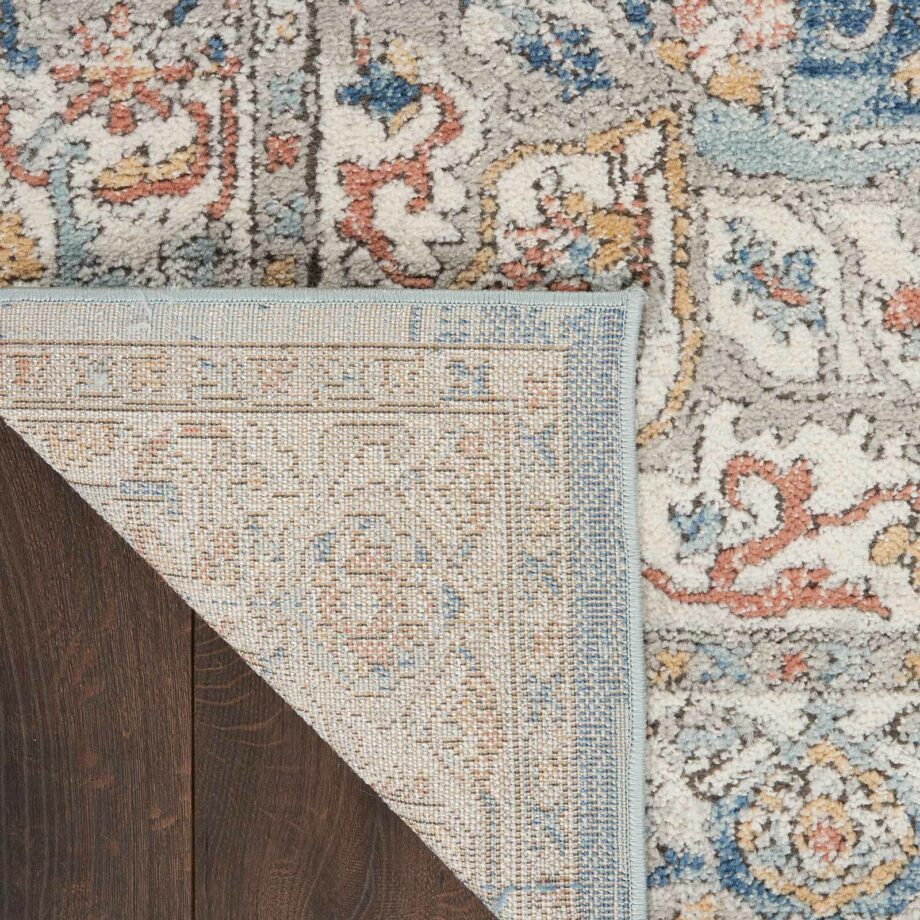 Nourison rug Quarry QUA11 IVBLU IVORY BLUE 5X7 099446819864 CRB
