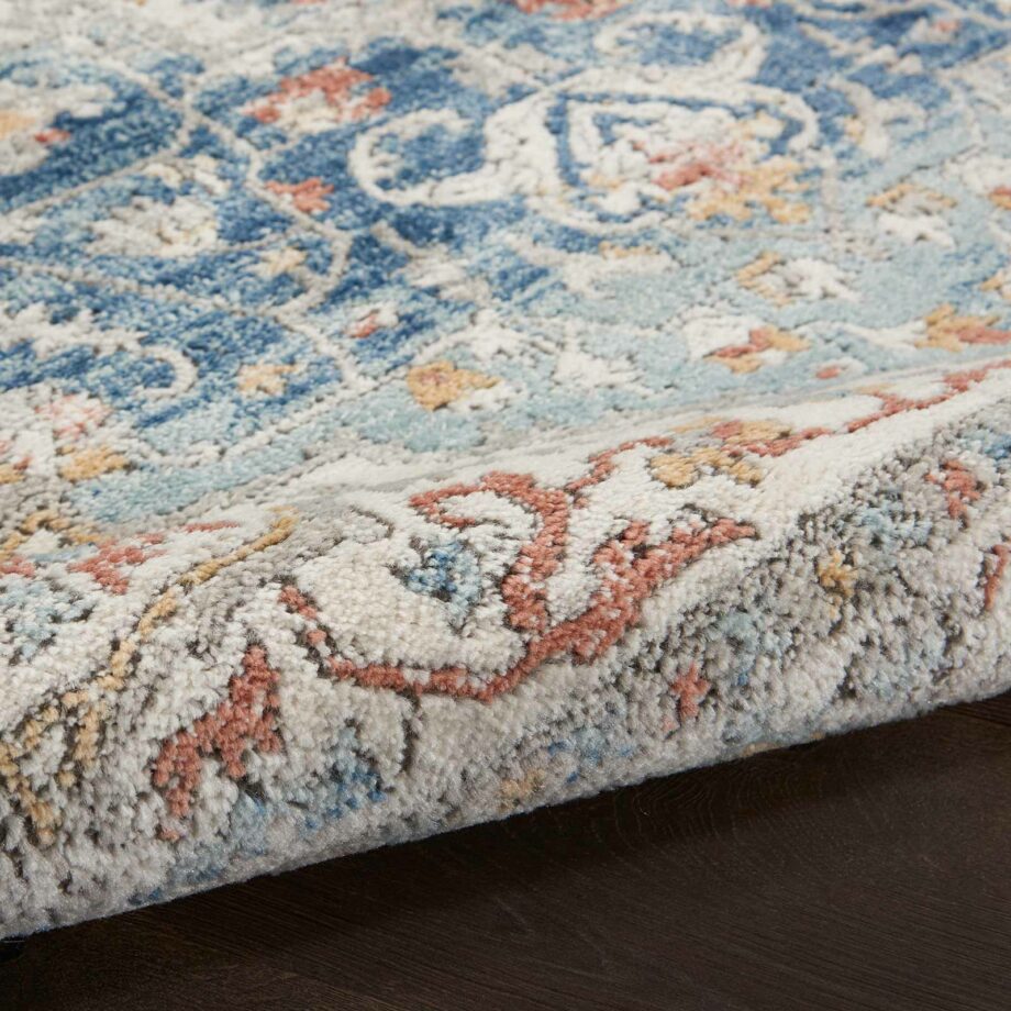 Nourison rug Quarry QUA11 IVBLU IVORY BLUE 5X7 099446819864 TX01