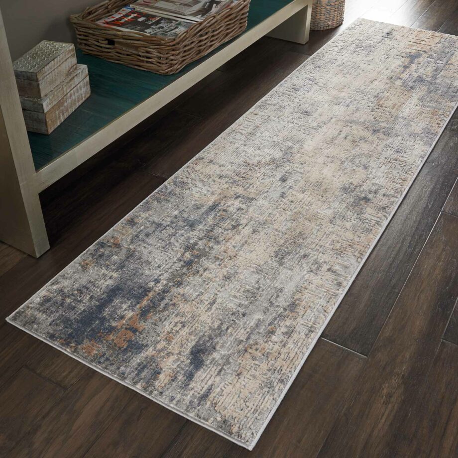 Nourison rug Rustic Textures RUS01 GREY BEIGE 2x8 099446461841 interior 1 C
