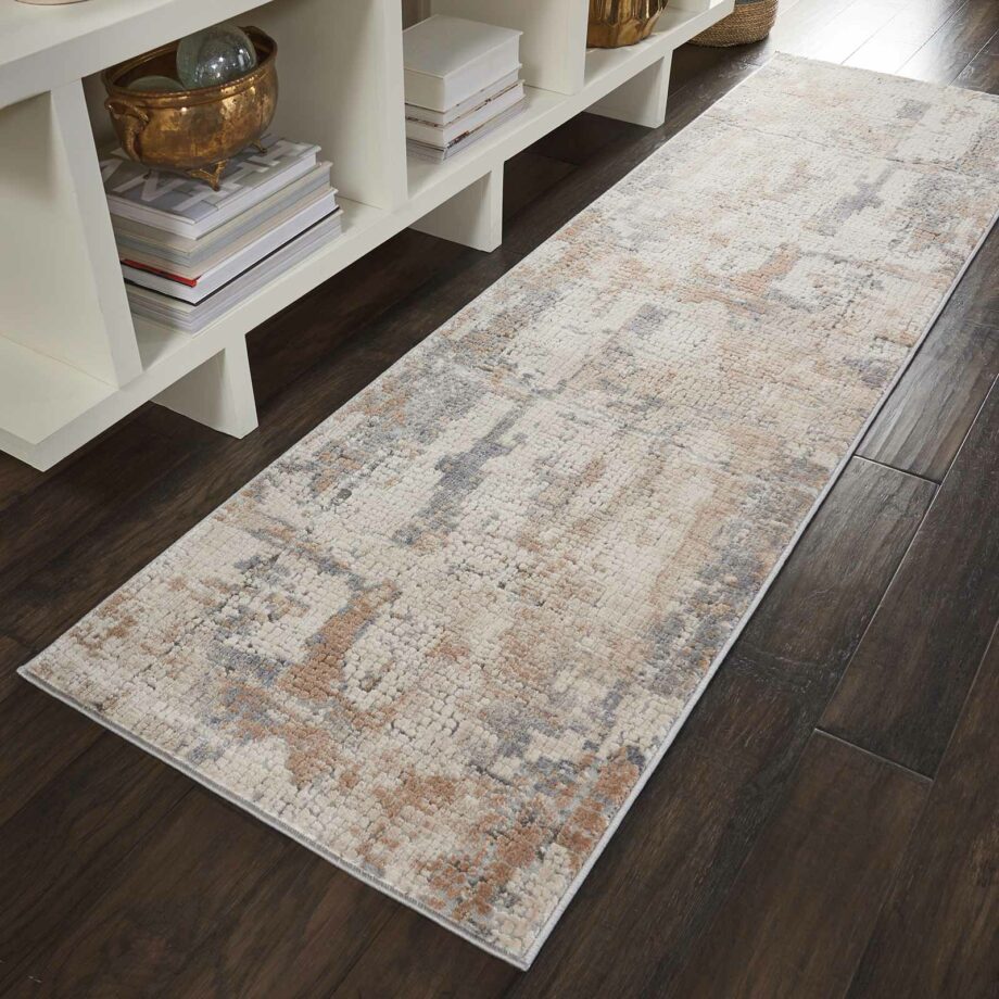 Nourison rug Rustic Textures RUS06 BGEGY BEIGE GREY 2x8 099446462169 interior 1 C