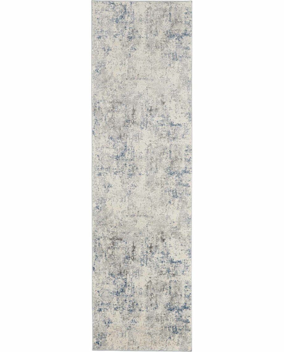 Nourison rug Rustic Textures RUS07 IVGRB IVORY GREY BLUE 2x8 099446496287