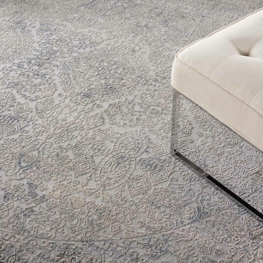 Nourison rug Rustic Textures RUS09 IVLTB IVORY LIGHT BLUE 8XRND 099446836038 interior 2