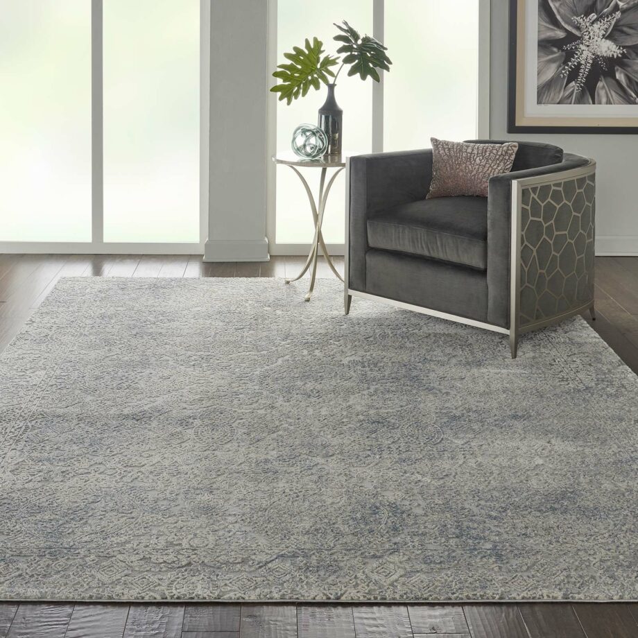 Nourison rug Rustic Textures RUS09 IVLTB IVORY LIGHT BLUE 8x11 099446496447 interior 1