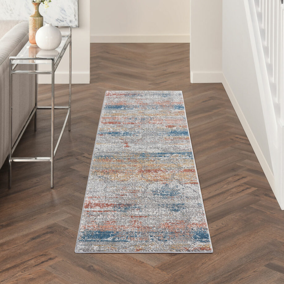 Nourison rug Rustic Textures RUS11 MULTI MULTICOLOR 2x8 099446799012 interior 1