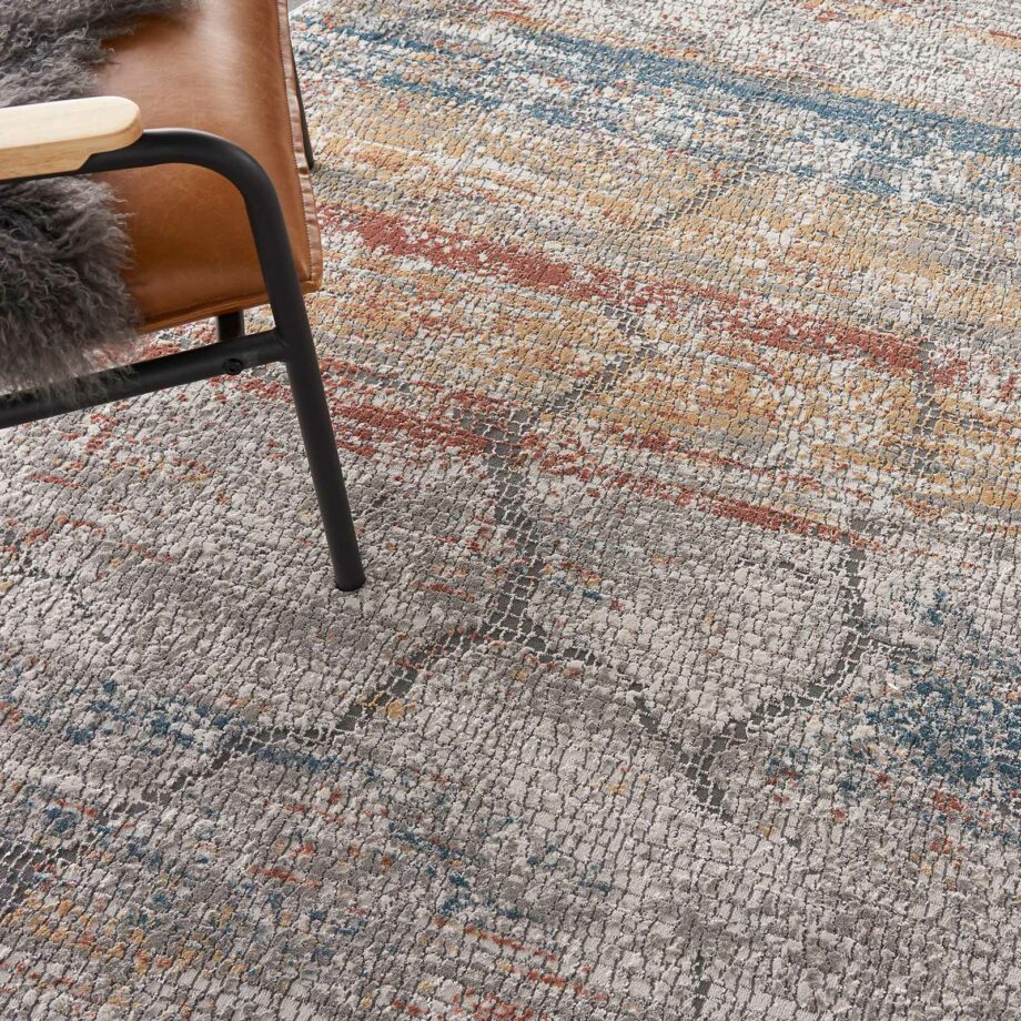Nourison rug Rustic Textures RUS11 MULTI MULTICOLOR 8XRND 099446836052 interior 2