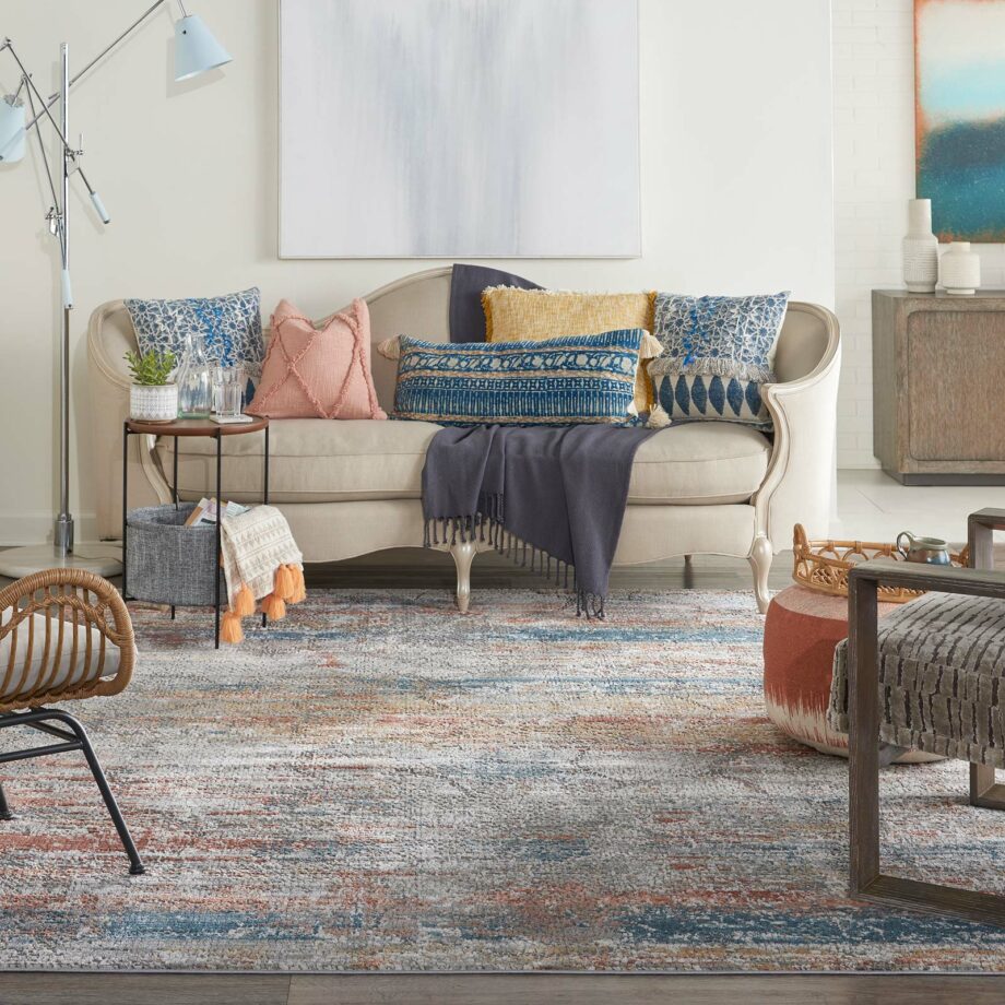 Nourison rug Rustic Textures RUS11 MULTI MULTICOLOR 8x11 099446799050 interior 3