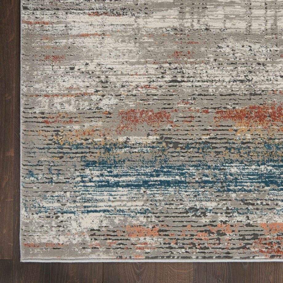 Nourison rug Rustic Textures RUS12 GRYMT GREY MULTICOLOR 5X7 099446799128 CR