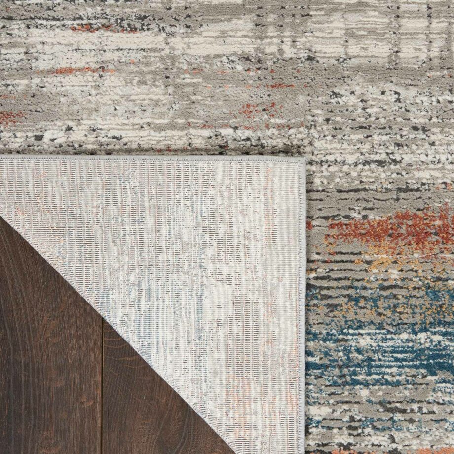 Nourison rug Rustic Textures RUS12 GRYMT GREY MULTICOLOR 5X7 099446799128 CRB
