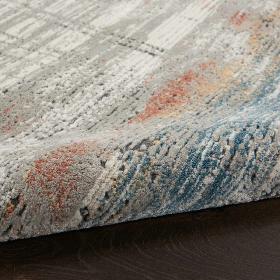 Nourison rug Rustic Textures RUS12 GRYMT GREY MULTICOLOR 5X7 099446799128 TX01