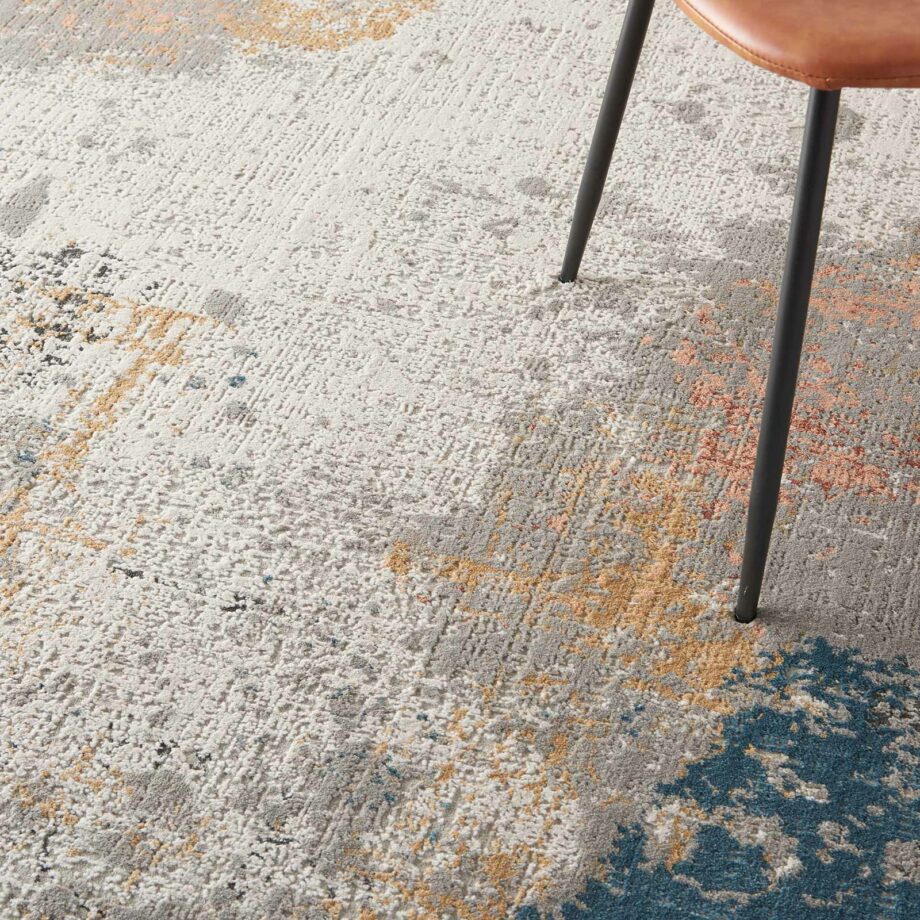 Nourison rug Rustic Textures RUS13 GRYBL GREY BLUE 5X7 099446799197 interior 2
