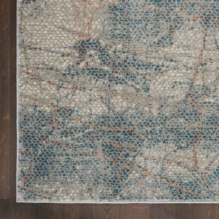 Nourison rug Rustic Textures RUS15 LGYBL LIGHT GREY BLUE 5X7 099446799487 CR