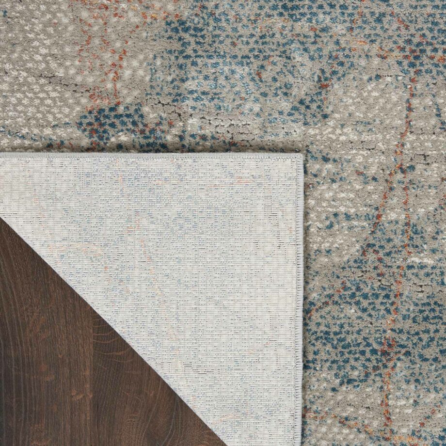 Nourison rug Rustic Textures RUS15 LGYBL LIGHT GREY BLUE 5X7 099446799487 CRB
