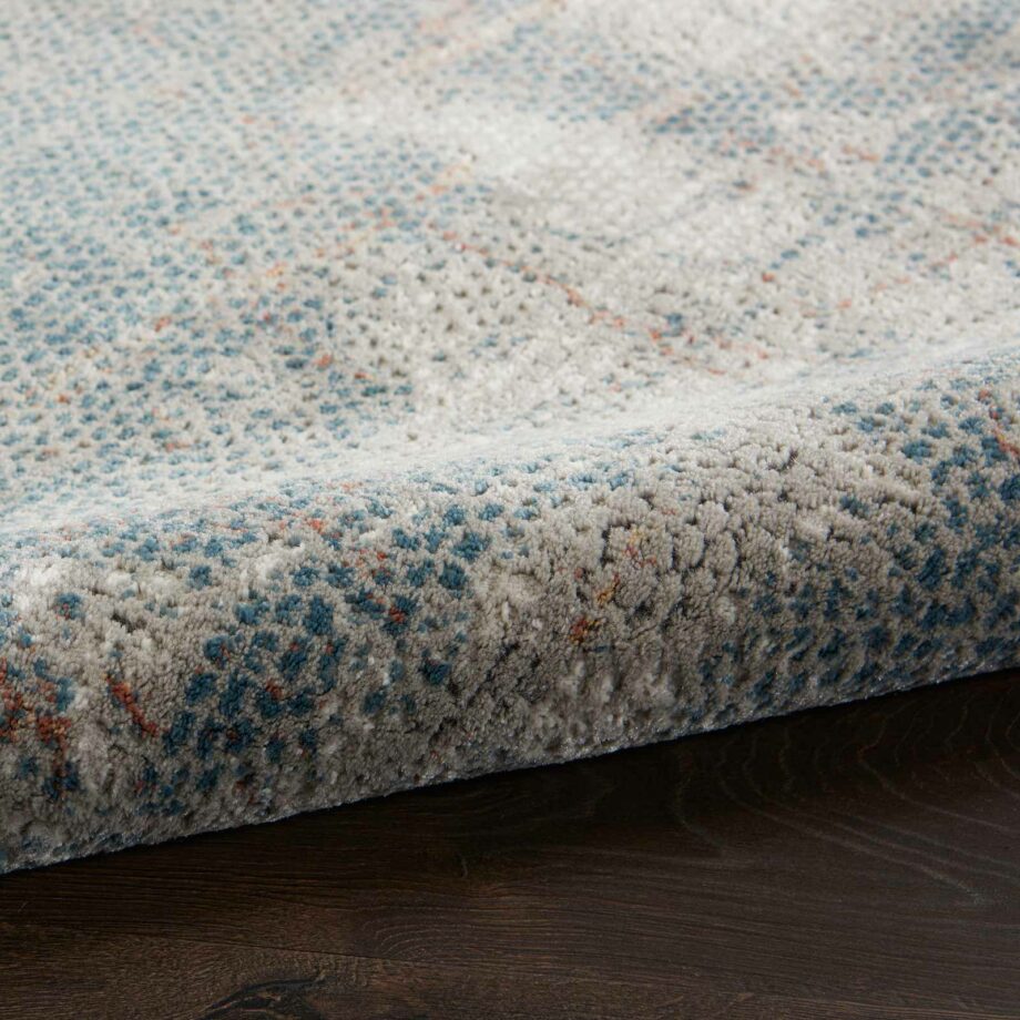 Nourison rug Rustic Textures RUS15 LGYBL LIGHT GREY BLUE 5X7 099446799487 TX01