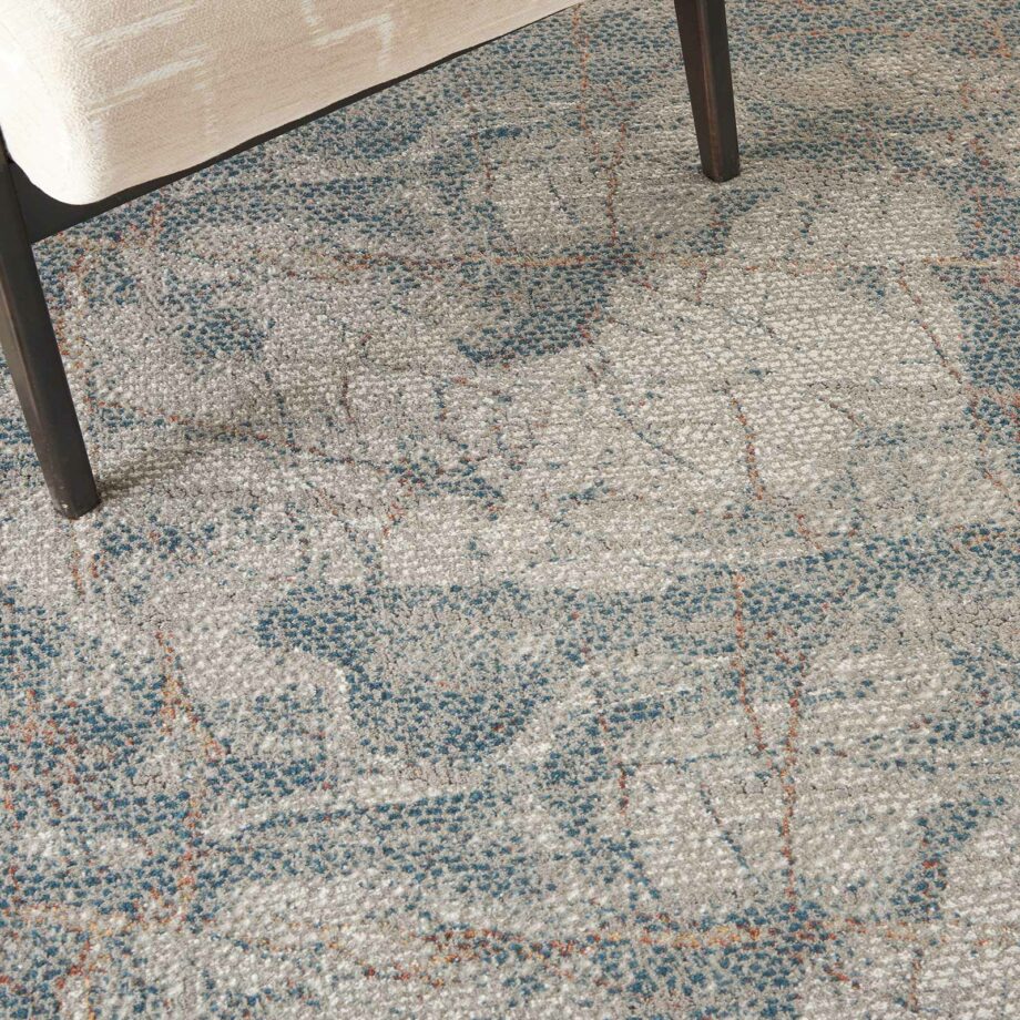 Nourison rug Rustic Textures RUS15 LGYBL LIGHT GREY BLUE 5X7 099446799487 interior 2