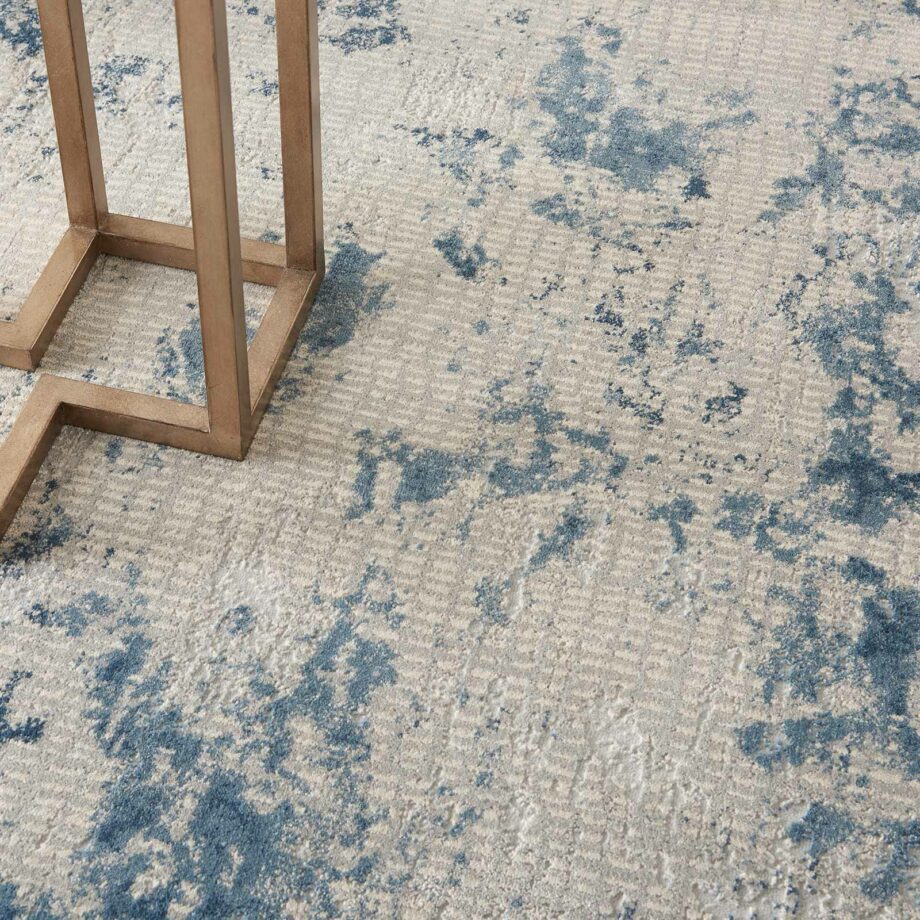 Nourison rug Rustic Textures RUS16 GRYBL GREY BLUE 5X7 099446799579 interior 2