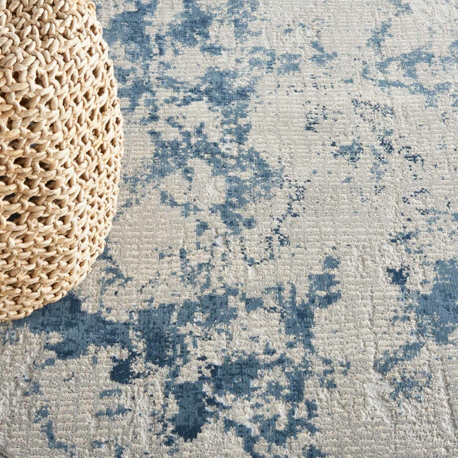 Nourison rug Rustic Textures RUS16 GRYBL GREY BLUE 8XRND 099446836120 interior 2