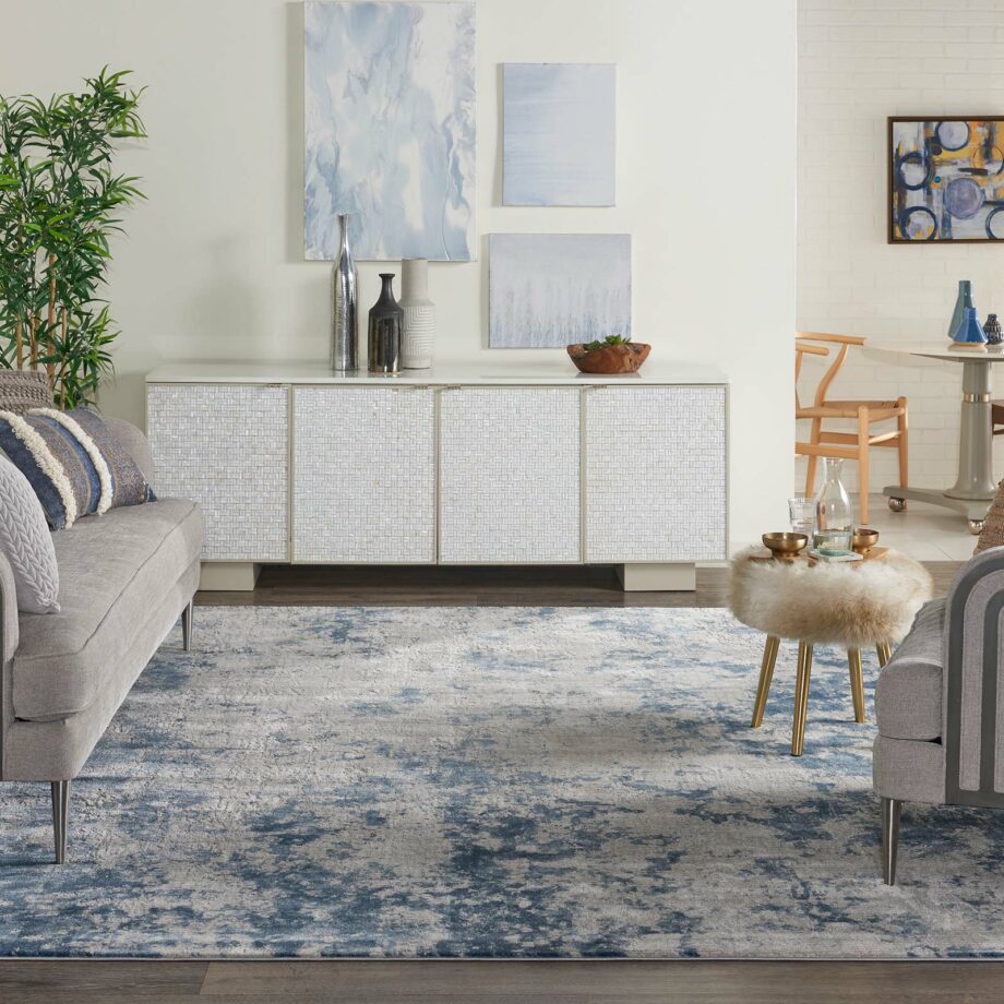Nourison rug Rustic Textures RUS16 GRYBL GREY BLUE 8x11 099446799586 interior 3