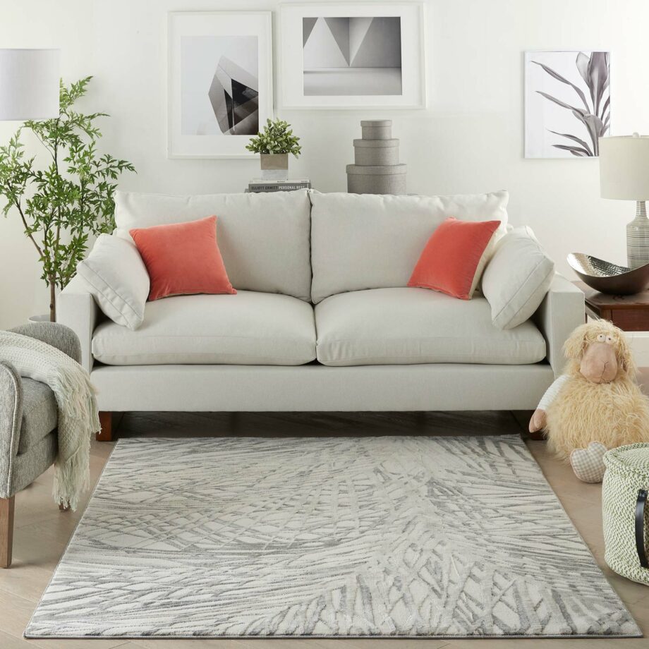 Nourison rug Rustic Textures RUS17 IVGRY IVORY GREY 5x7 099446814944 interior 3