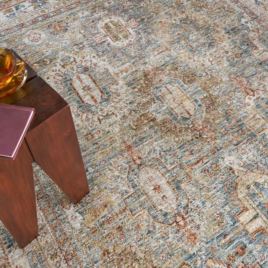 Nourison rug Sahar SHR01 BLUE 5x8 099446024930 interior 2