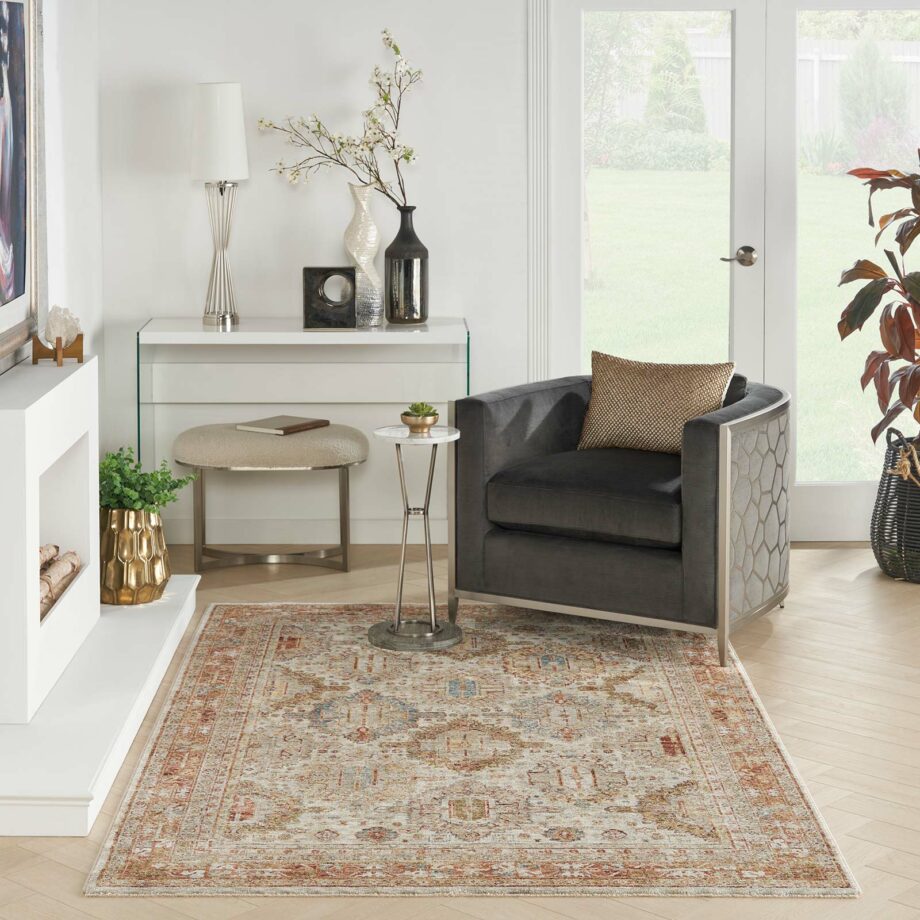 Nourison rug Sahar SHR01 IVMTC IVORY MULTICOLOR 5x8 099446024985 interior 3
